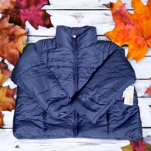 Z BY ZELLA NWT WOMENS EXTRA LARGE PUFFER JACKET COAT BLUE - Picture 1 of 10